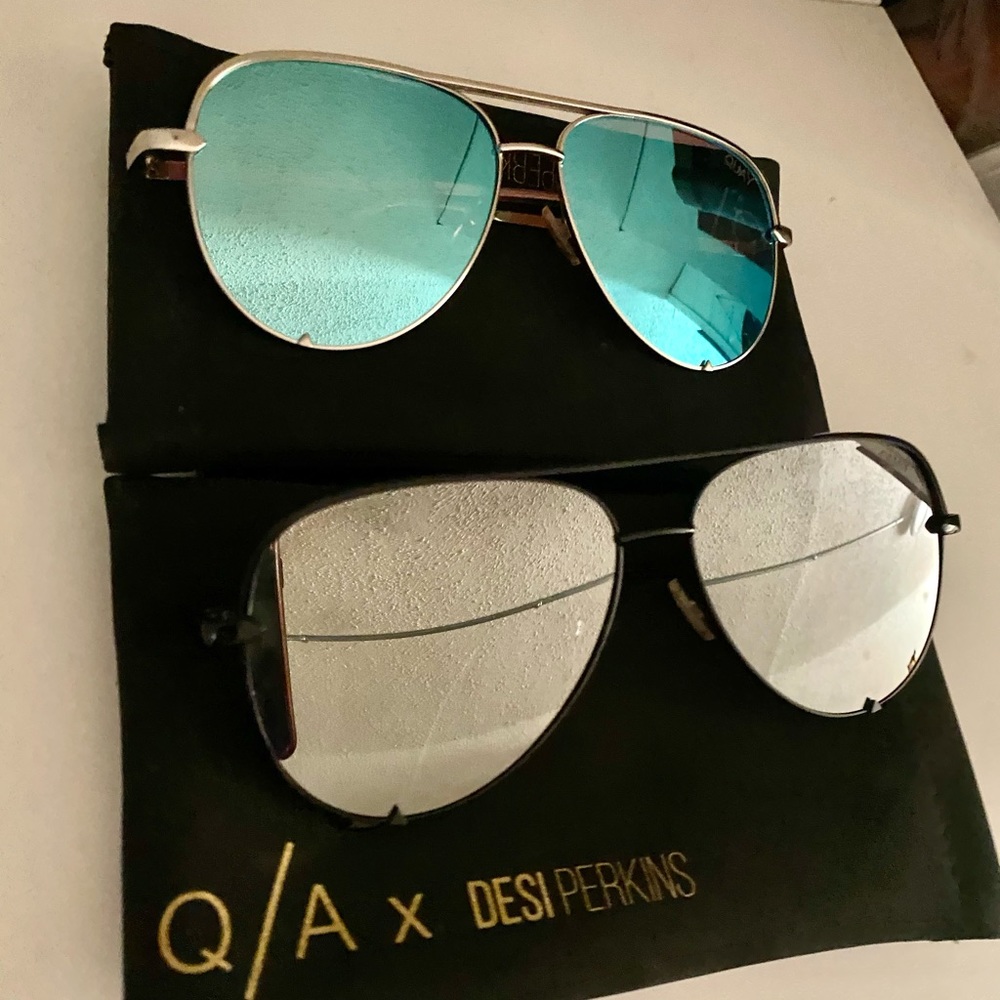 Quay Australia Desi Perkins Aviator Sunglasses